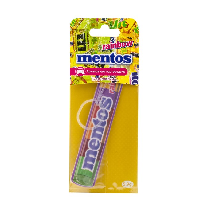 Ароматизатор воздуха MENTOS Радуга, подвесной, двойная пропитка