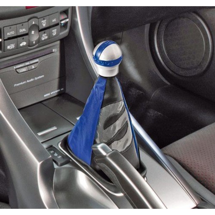 Чехол на рычаг механической КПП SPARCO, универсальный, чёрный/синий