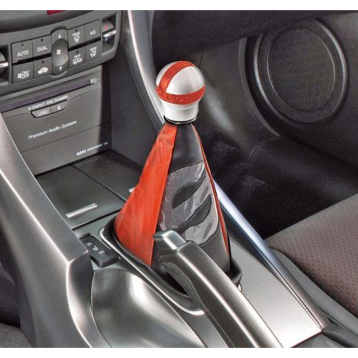 Чехол на рычаг механической КПП SPARCO, универсальный, чёрный/красный