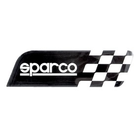 

Эмблема с логотипом SPARCO, клеится на кузов, флаг в шашечку, чёрный