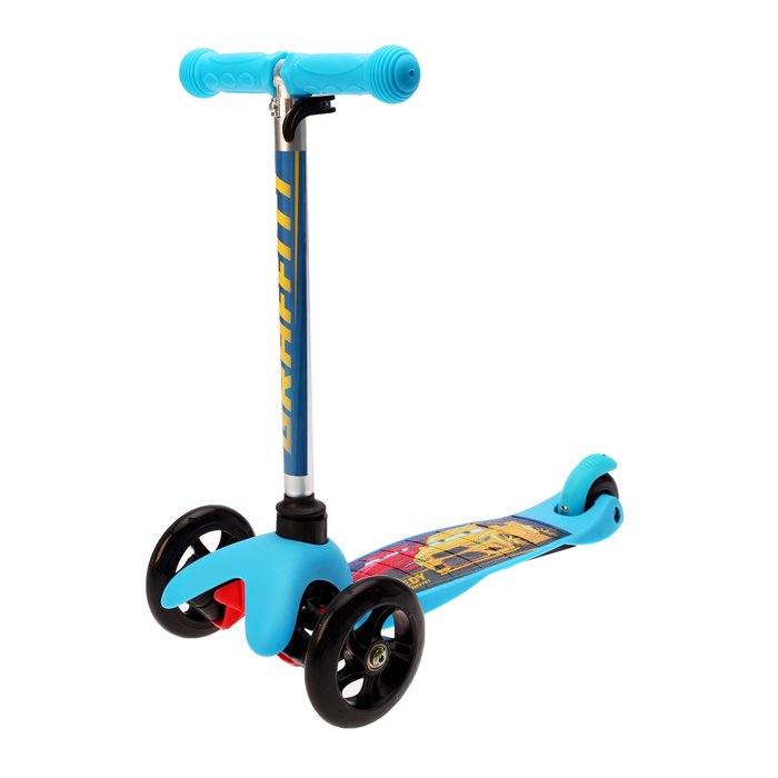 Самокат детский GRAFFITI Speedy, цвет голубой