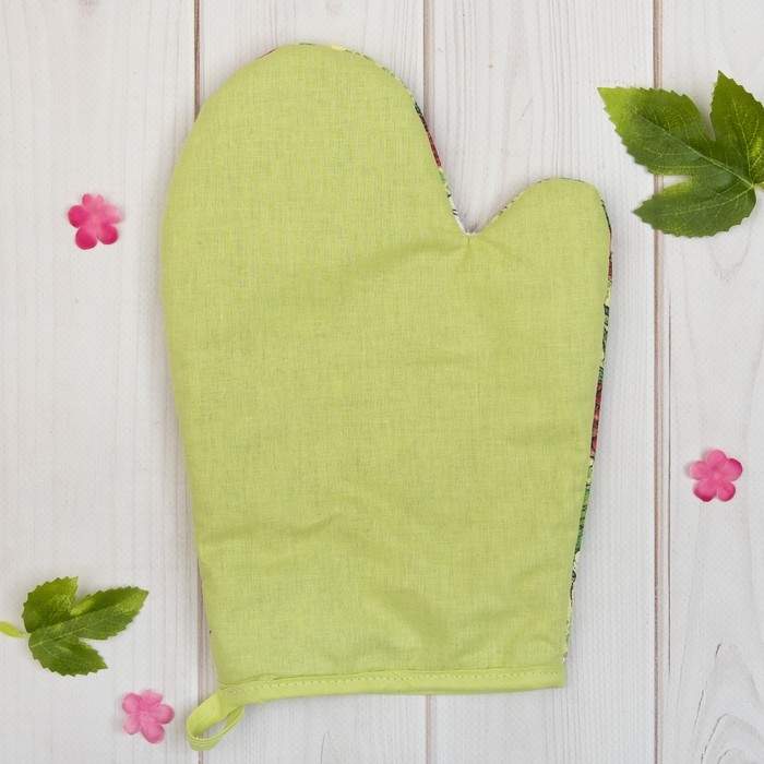 Варежка "Доляна" Лучшая бабушка, размер 18х26 см, 100% хлопок, рогожка 162 г/м2