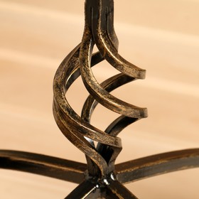 Каминный набор кованый, цвет бронза, 4 предмета: кочерга, щипцы, совок, метёлка от Сима-ленд