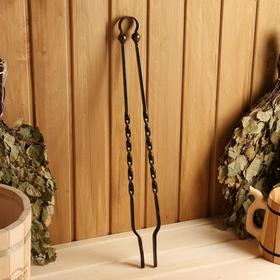 Каминный набор кованый "Спирали", цвет бронза, 4 предмета: кочерга, щипцы, совок, метёлка от Сима-ленд