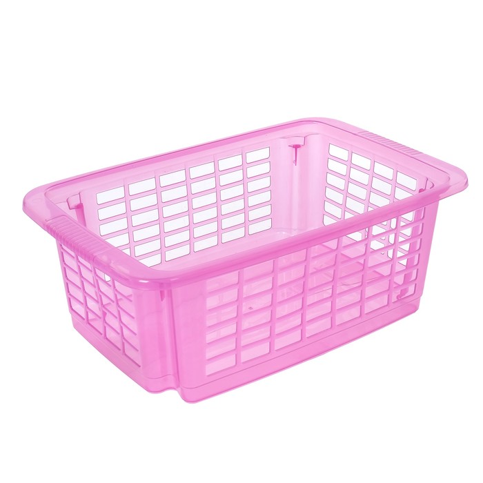 Корзина прозрачная "Стакер" 12 л, цвет МИКС