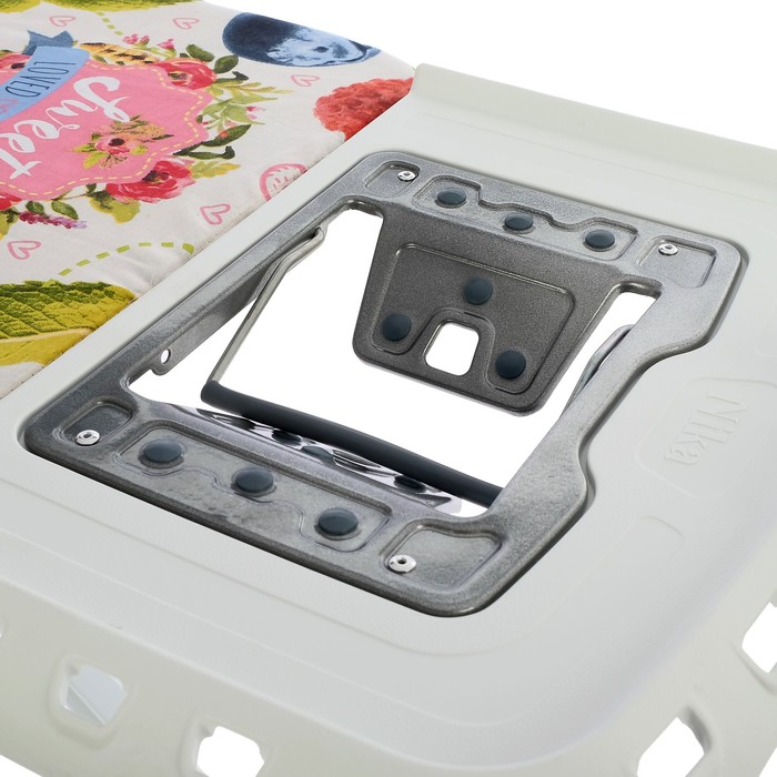 Доска гладильная 123х45 см "Валенсия. Ягоды", с удлинителем и полкой