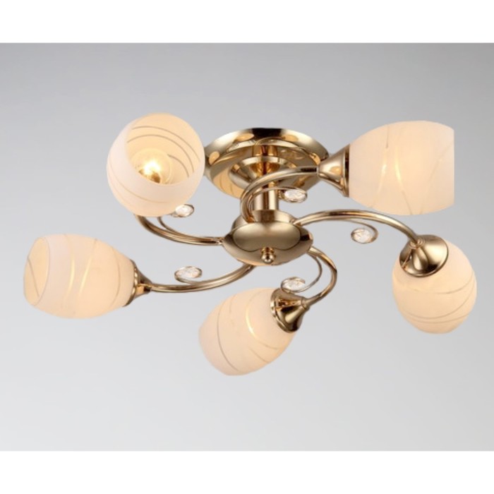 Люстра "Северина" 5xE27x60Вт золото 50x50x25см.