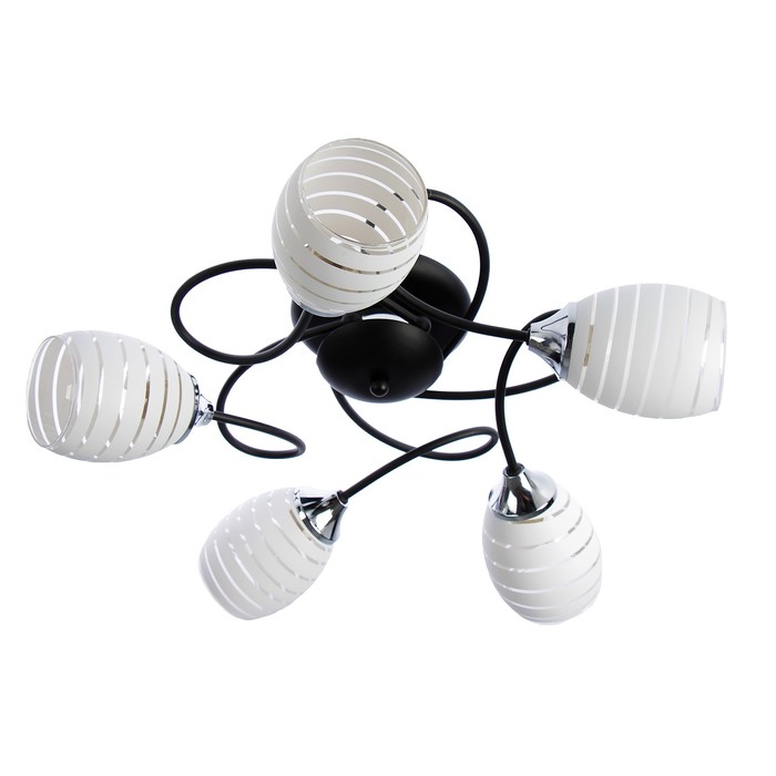 Люстра "Флавия" 5xE27x60Вт черный 50x50x25см.