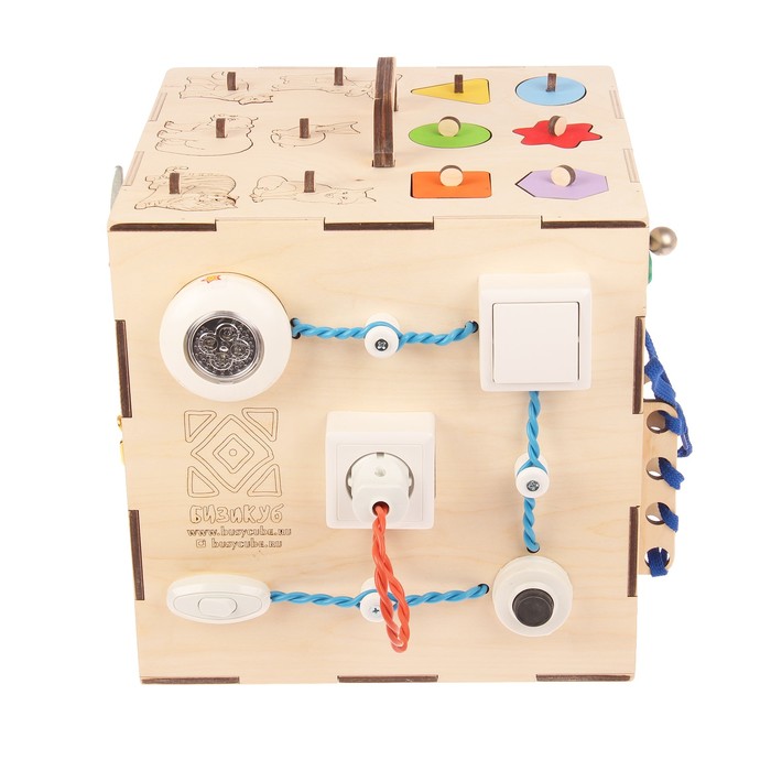 Бизикуб "Животные и геометрические фигуры"