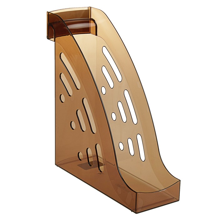 Лоток для бумаг вертикальный "Торнадо", коричневый HAVANNA