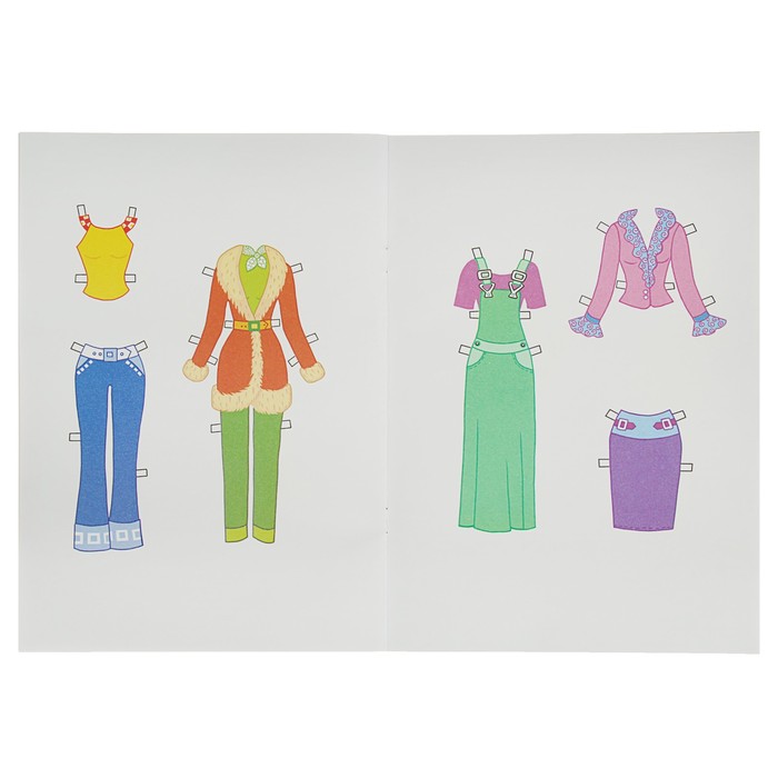 Игра-Конструктор. Одень куклу "Оля, Настя, Лена, Маша", микс