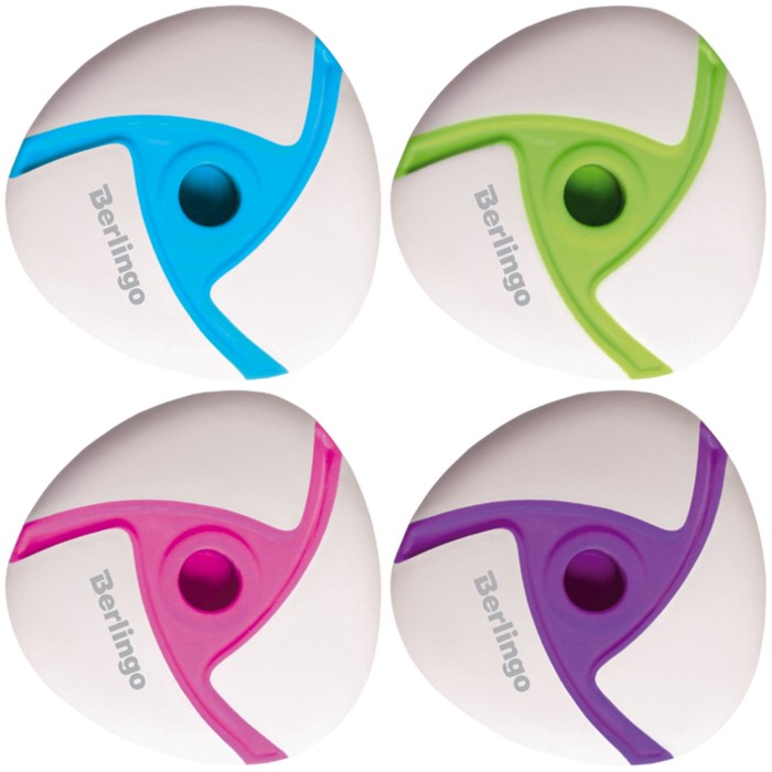 Ластик Berlingo Windmill, треугольный, синтетический каучук, 45х45х12 мм