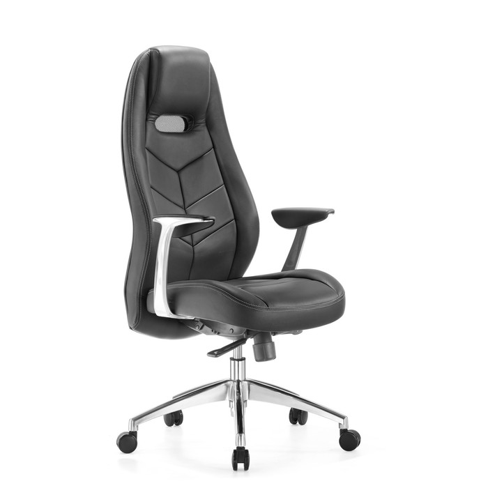 Кресло руководителя Бюрократ ZEN/BLACK, крестовина алюминий, чёрный