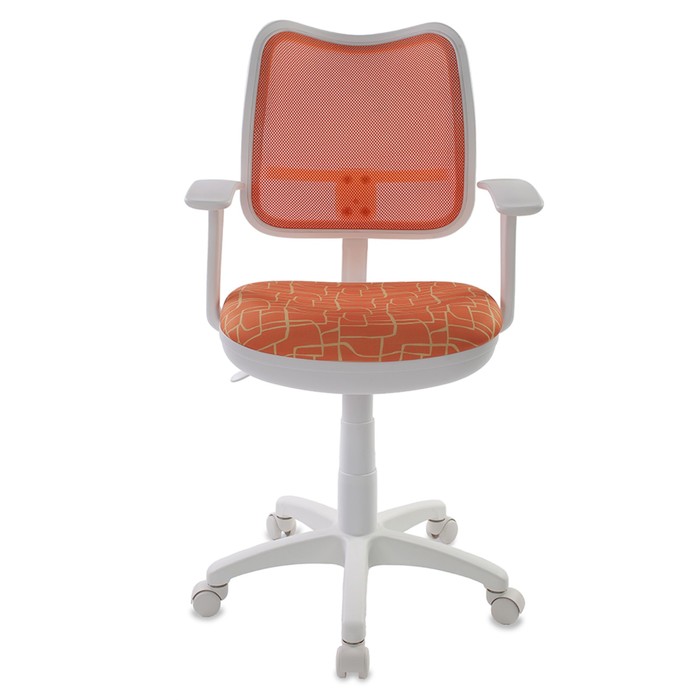 Кресло детское Бюрократ CH-W797/OR/GIRAFFE, спинка сетка, оранжевый, рисунок "Жираф"