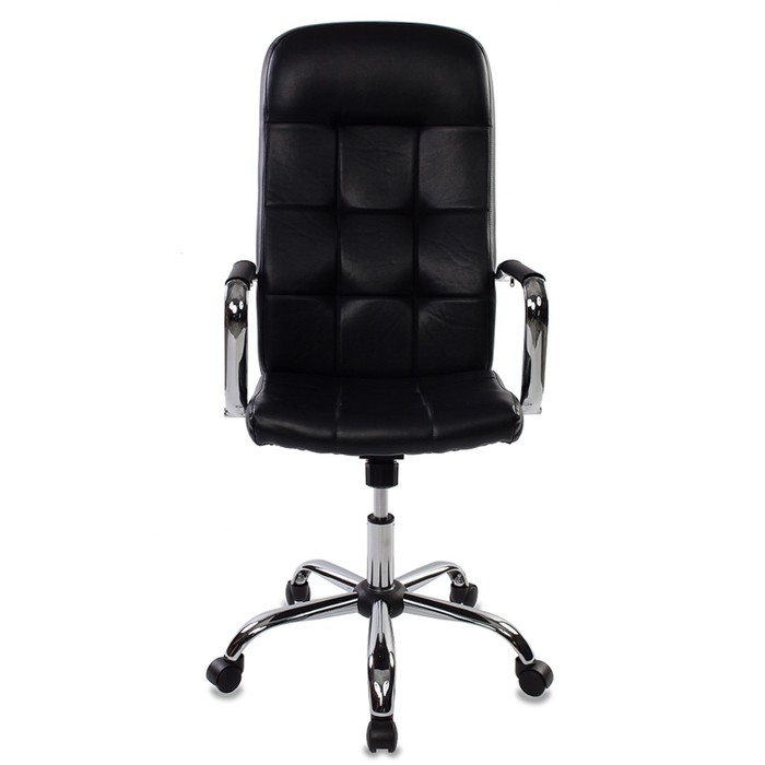 Кресло руководителя Бюрократ CH-909/BLACK, крестовина хром, чёрный