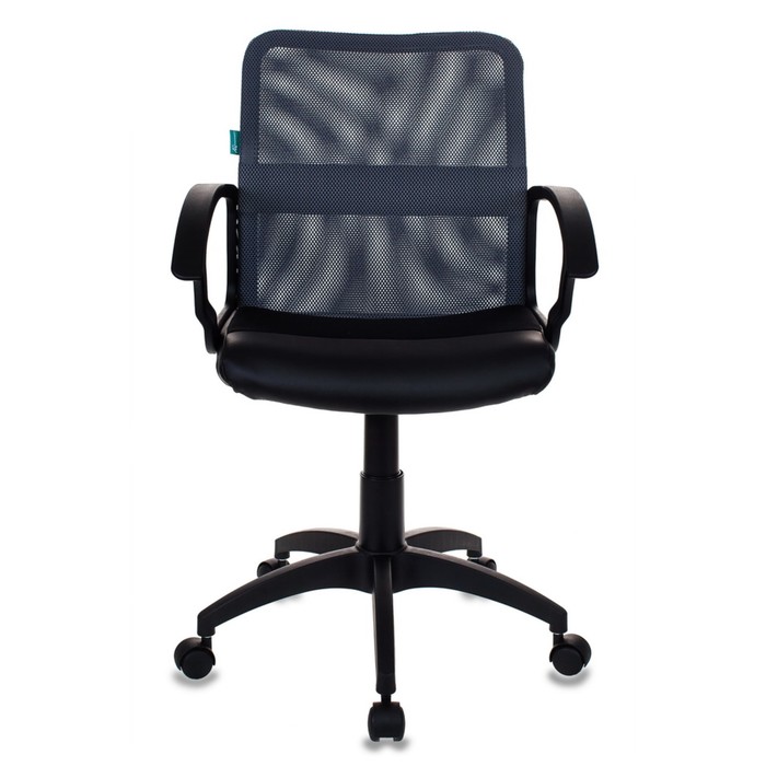 Кресло Бюрократ CH-590/DG/BLACK, спинка сетка, серый/чёрный