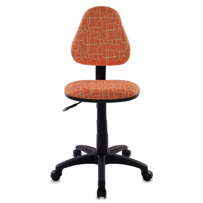 Кресло детское Бюрократ KD-4/GIRAFFE, оранжевый, рисунок "Жираф"