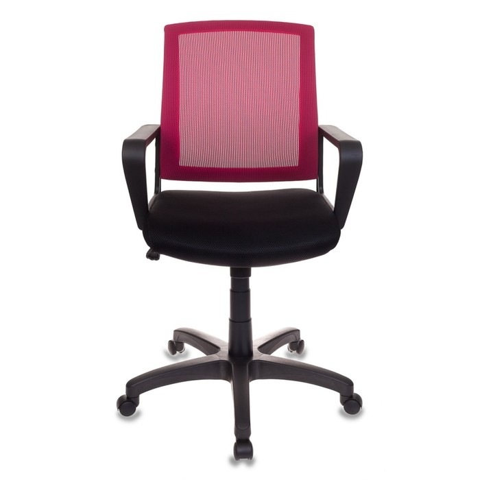 Кресло Бюрократ CH-498/CH/TW-11, спинка сетка, бордовый/чёрный