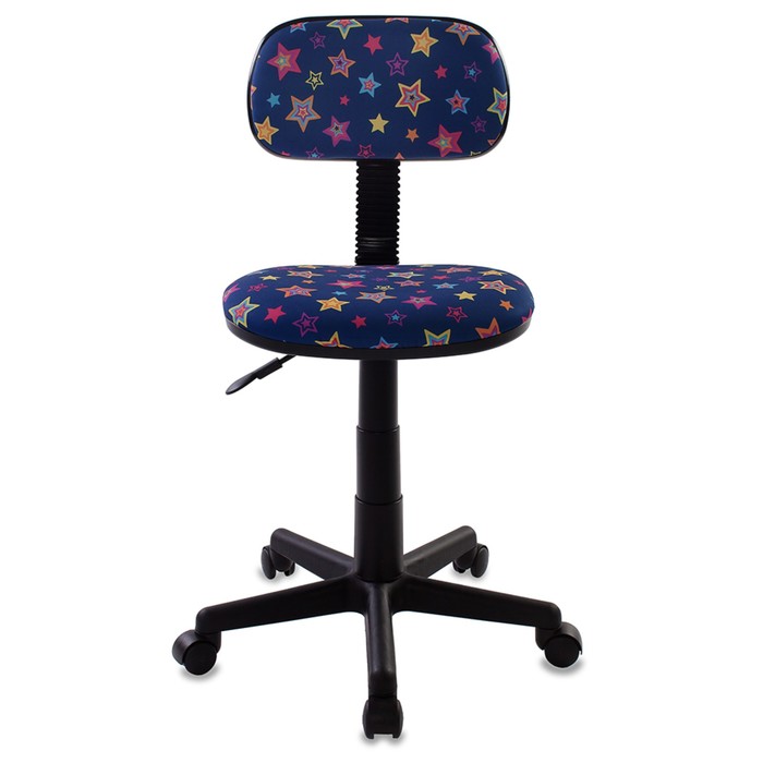 Кресло детское Бюрократ CH-201NX/STAR-BL, синий, рисунок "Звёзды"