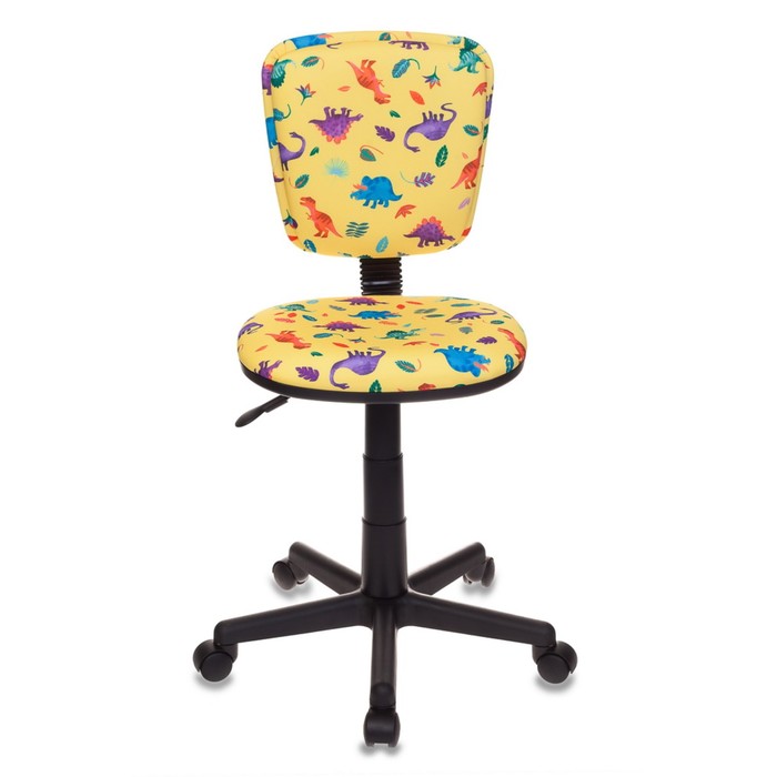 Кресло детское Бюрократ CH-204NX/DINO-Y, жёлтый, "Динозаврики"