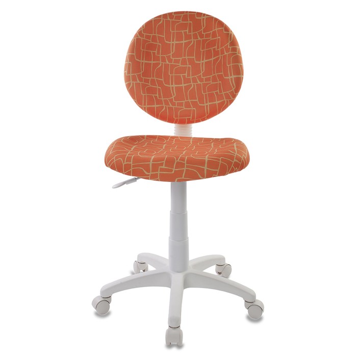 Кресло детское Бюрократ KD-W6/GIRAFFE, оранжевый, рисунок "Жираф"