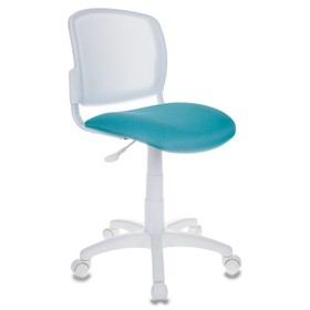 

Кресло детское Бюрократ CH-W296NX/15-175 спинка сетка, белый/бирюзовый