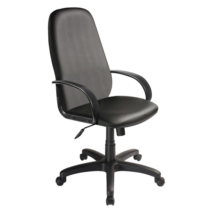 Кресло руководителя Бюрократ CH-808AXSN/Or-16, искусственная кожа, чёрный