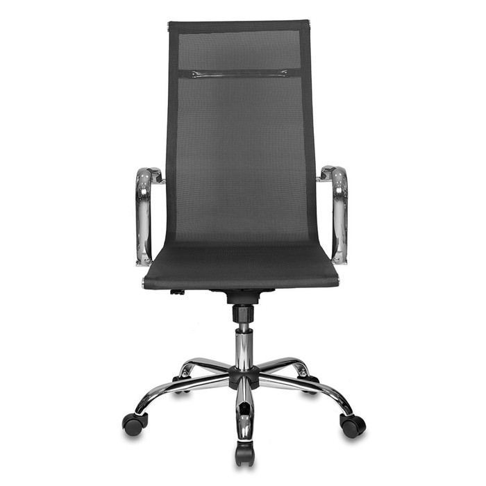 Кресло руководителя Бюрократ CH-993/M01, сетка, крестовина хром, чёрный