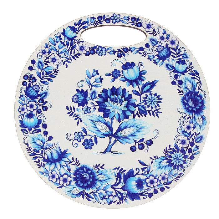 Доска разделочная «Гжель», 25 см