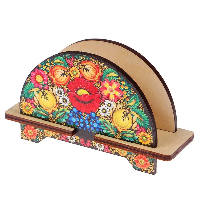 Салфетница «Петриковка», овальная, 11×10 см