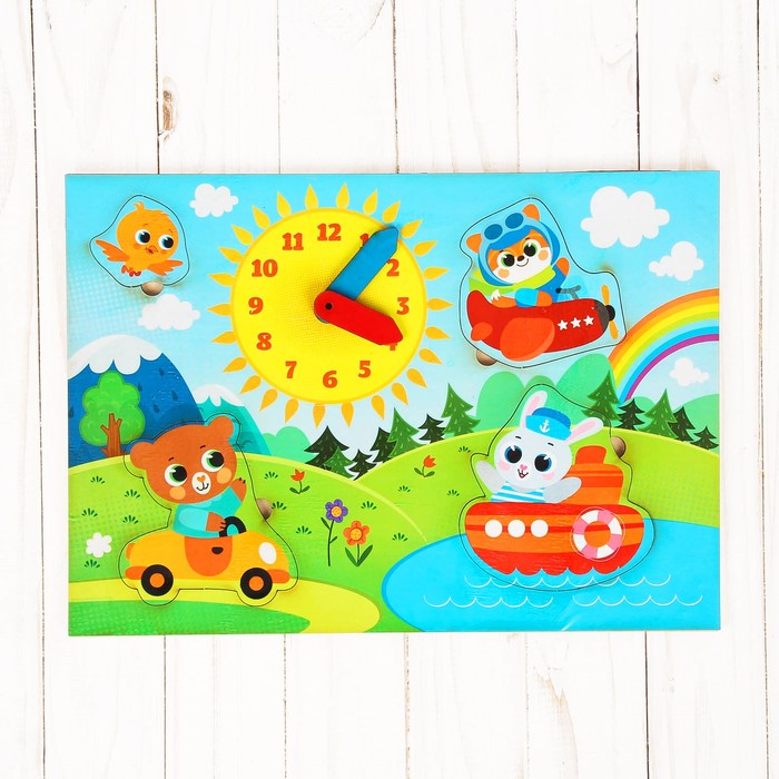 Часы рамка-вкладыш "Транспорт"