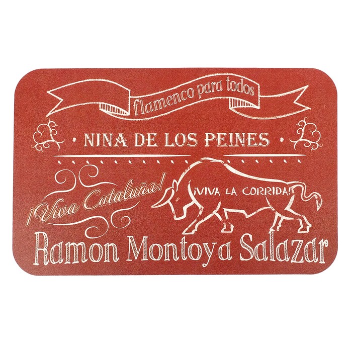 Салфетка сервировочная "Коррида красная", ПВХ 26х41 см