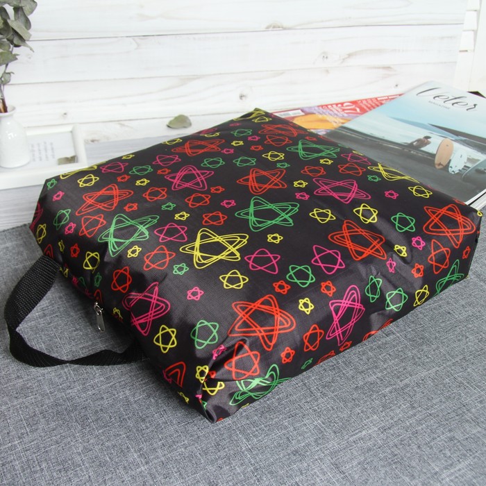 Сумка для обуви "Эллипс", 1 отдел на молнии, цвет чёрный