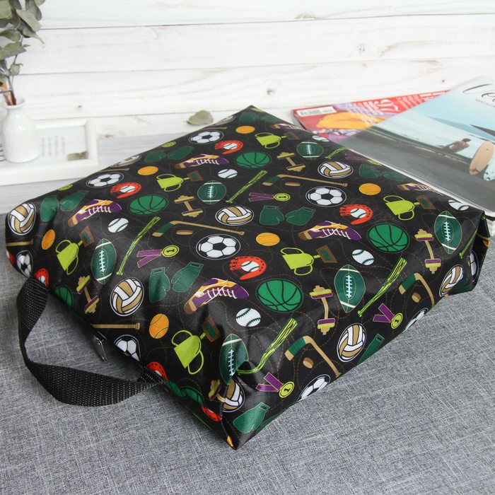 Сумка для обуви, отдел на молнии, цвет чёрный