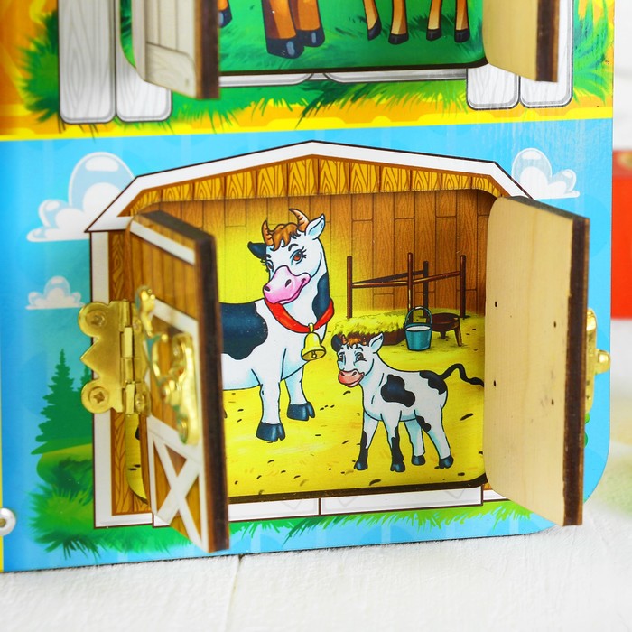 Бизиборд "Домики и жители"