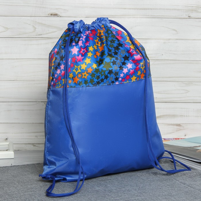 Мешок для обуви, цвет синий/разноцветный