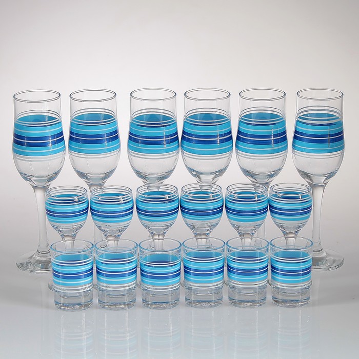 Мини-бар "Бриз" 18 предметов, художественная роспись 200/55/50 мл