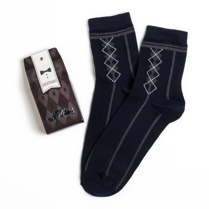 Носки мужские "Джентльмен", размер 41-44 (27-29 см)