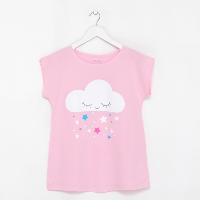 Футболка женская KAFTAN "Облако", розовый, р-р 44-46, 100% хлопок