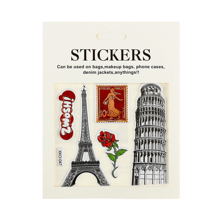 Наклейка пластик "Башни" 15х12 см