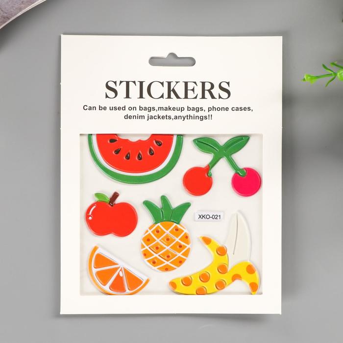 Наклейка пластик "Фруктовый рай" 15х12 см