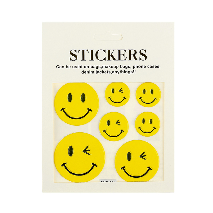 Наклейка пластик "Смайлики" 15х12 см