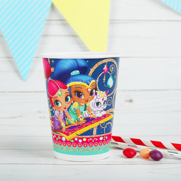 Стакан бумажный "Шиммер и Шайн", набор 6 шт, 220 мл