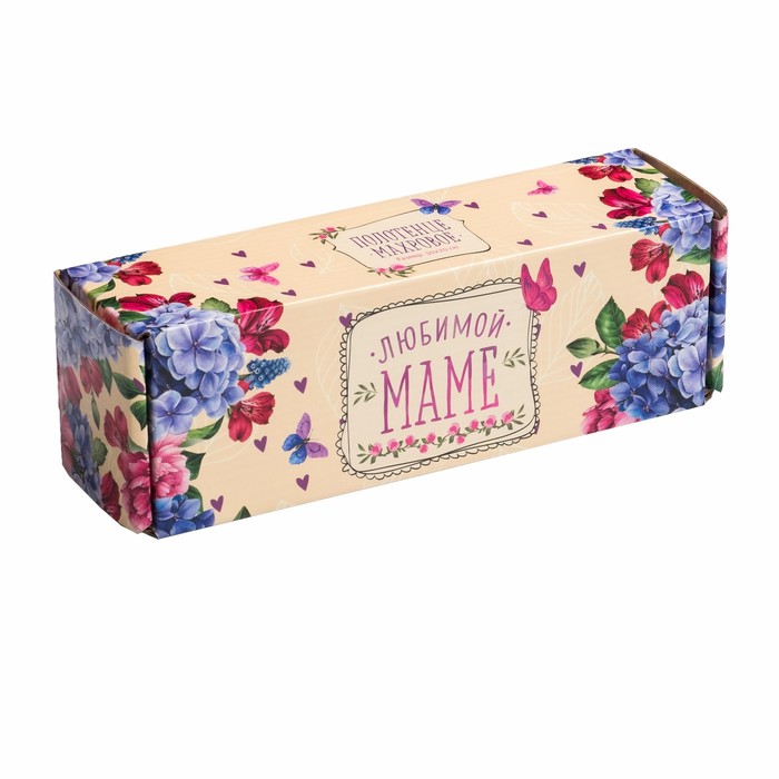 Полотенце махровое "Любимой маме" 30х60 см, хлопок, 340 гр/м2