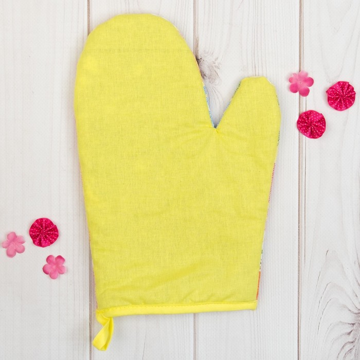 Набор "Доляна" Лучшая жена: варежка 18х26 см, прихватка 17х17 см, рогожка 162 г/м2