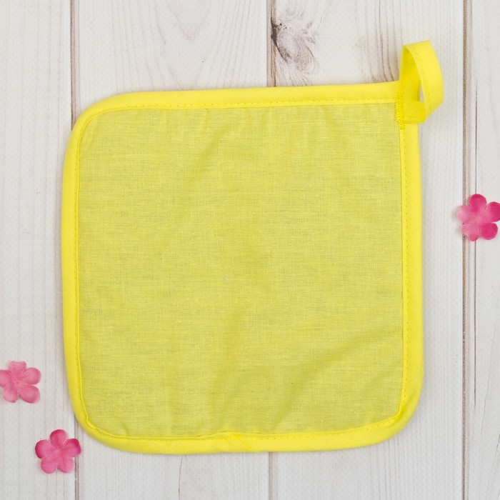 Набор "Доляна" Лучшая жена: варежка 18х26 см, прихватка 17х17 см, рогожка 162 г/м2