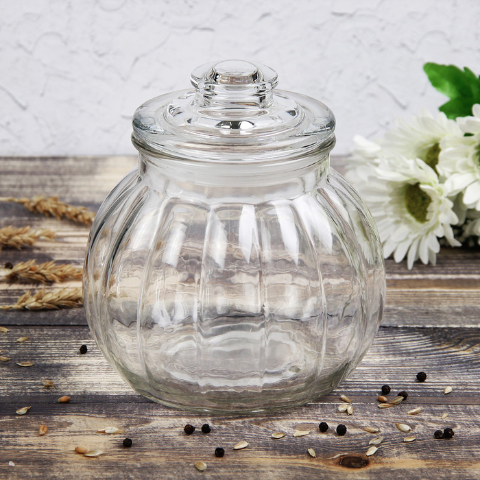 Банка для сыпучих продуктов 1,25 л "Капля"