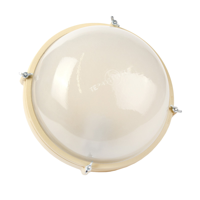 Светильник "ЭЛЕТЕХ" Терма 1101 НББ 03-100-009, 100 Вт, IP65, матовый, корпус бежевый