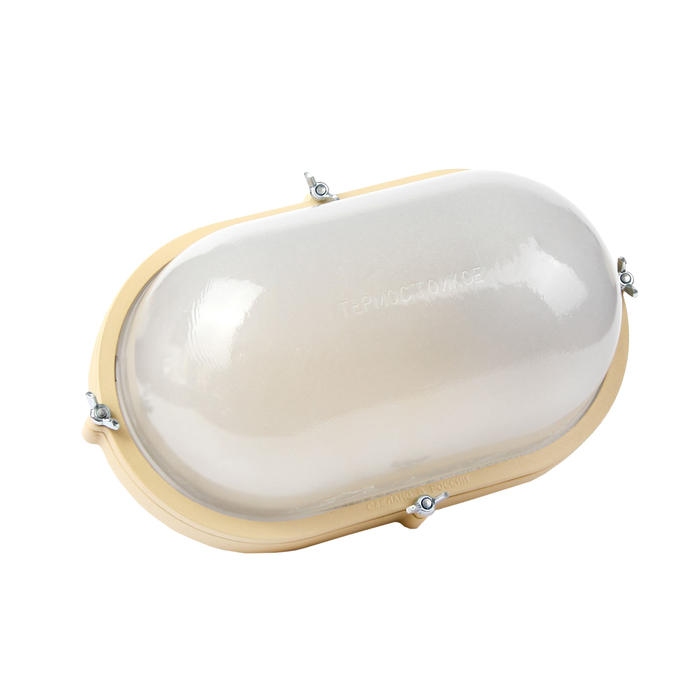 Светильник "ЭЛЕТЕХ" Терма 1201 НББ 03-100-017, 100 Вт, IP65, матовый, корпус бежевый