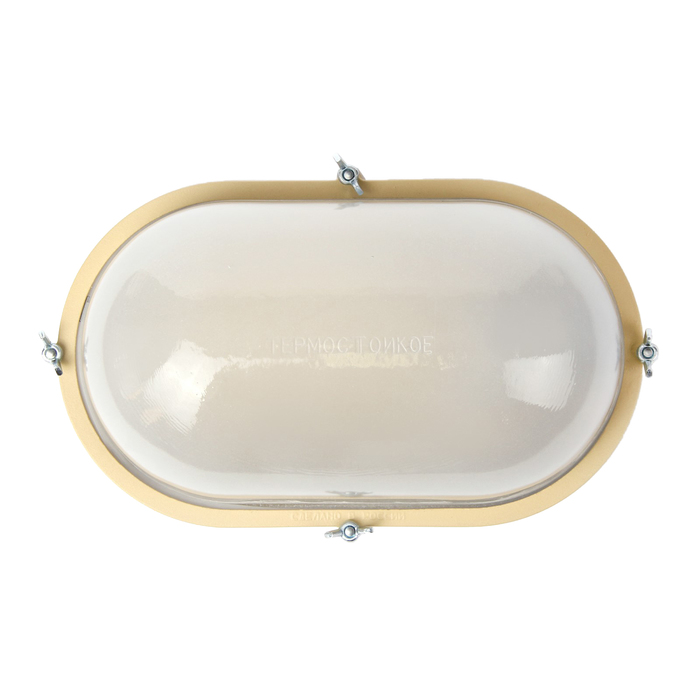 Светильник "ЭЛЕТЕХ" Терма 1201 НББ 03-100-017, 100 Вт, IP65, матовый, корпус бежевый